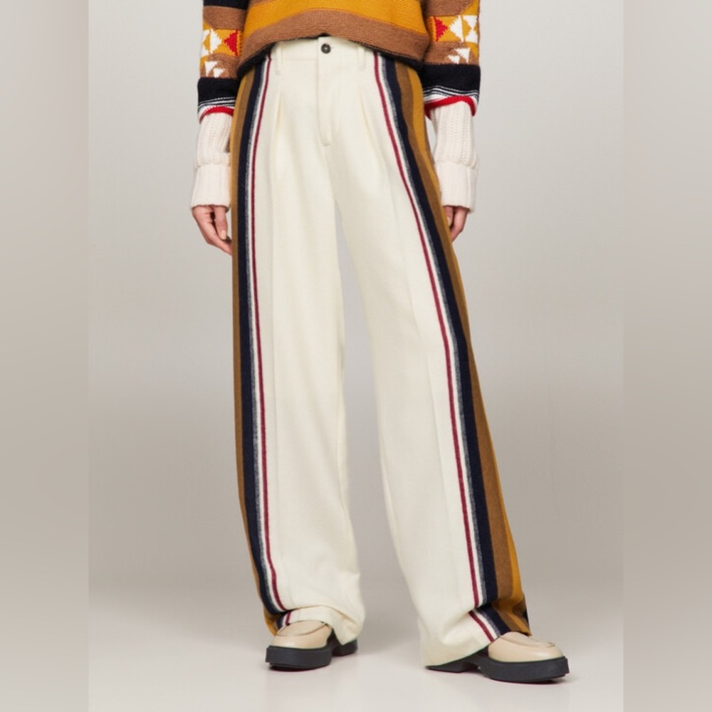 Unisex Tommy Hilfiger x Pendleton Wollensky Mills trousers - stripe relax chinos